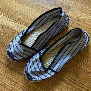 Espadrille flats, size 38